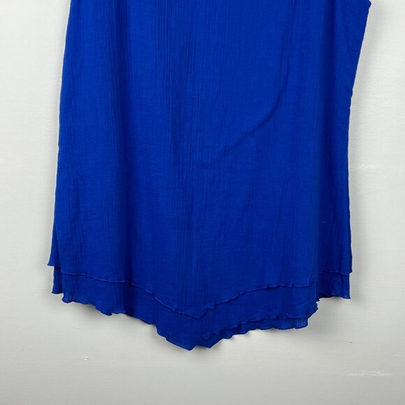 NWT Soft Surroundings Women's Blue Siesta Key Tank Top Size Medium - Picture 5 of 8